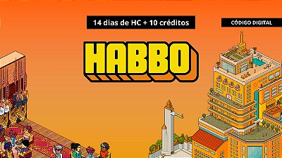 Habbo 14 Dias HC + 10 moedas - Código Digital