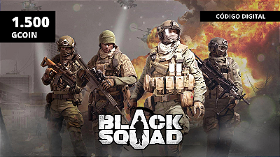Jogo Black Squad 1.500 Gcoin - Código Digital