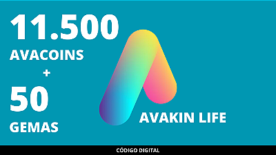50 Gemas + 11.500 Avakin Life Avacoins - Código Digital