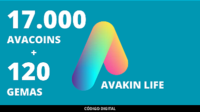 120 Gemas + 17.000 Avakin Life Avacoins - Código Digital
