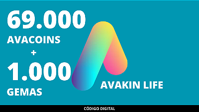 1.000 Gemas + 69.000 Avakin Life Avacoins - Código Digital