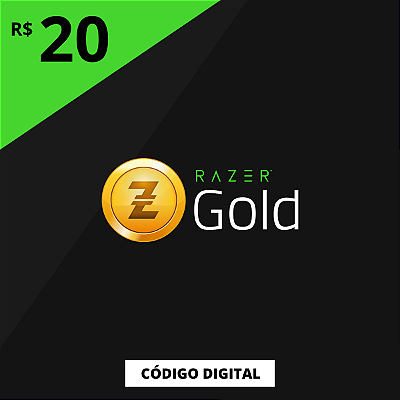 Gift Card Razer Gold 20 Reais Brasil - Código Digital