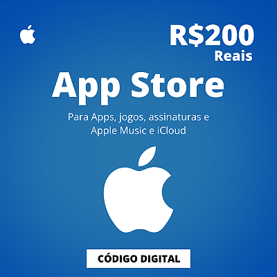 Gift Card App Store 200 Reais - Código Digital