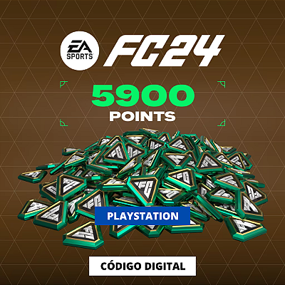 EA SPORTS FC 24 - 5.900 FC Points PS4 e PS5 - Código Digital