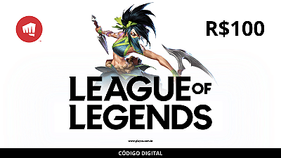 Valorant – VP Card – RIOT GAMES R$ 100 Reais – WOW Games