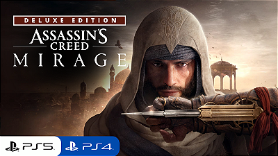 Assassin's Creed Mirage Edição Deluxe PS4 e PS5 Código Digital