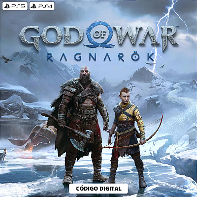God of War Ragnarok PS4 e PS5 - Código Digital