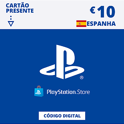 Gift Card Playstation Store 10 Euros Espanha - Código Digital