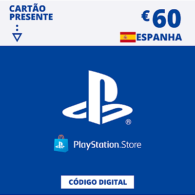 Gift Card Playstation Store 60 Euros Espanha - Código Digital