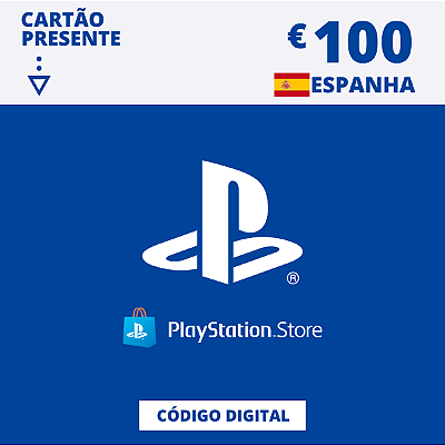 Gift Card Playstation Store 100 Euros Espanha - Código Digital