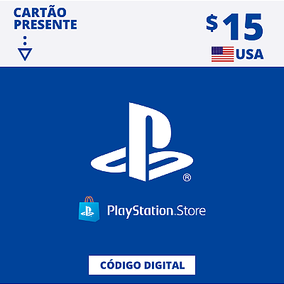 Gift Card Playstation Store 15 Dólares USA - Código Digital