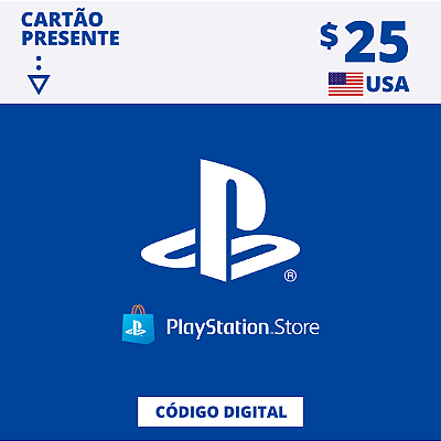 Gift Card Playstation Store 25 Dólares USA - Código Digital