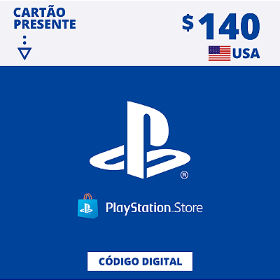 Gift Card Playstation Store 140 Dólares USA - Código Digital