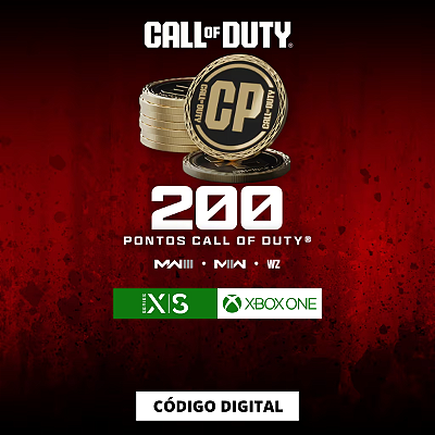 200 Points Call of Duty Modern Warfare III II ou do Warzone Xbox - Código Digital