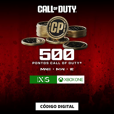 500 Points Call of Duty Modern Warfare III II ou do Warzone Xbox - Código Digital