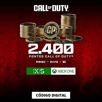 2.400 Points Call of Duty Modern Warfare III II ou do Warzone Xbox - Código Digital