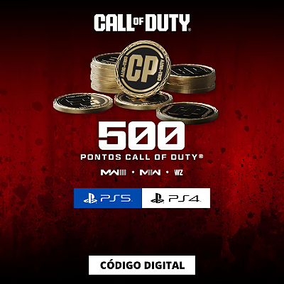 500 Points Call of Duty Modern Warfare III II ou do Warzone PS4 e PS5 - Código Digital
