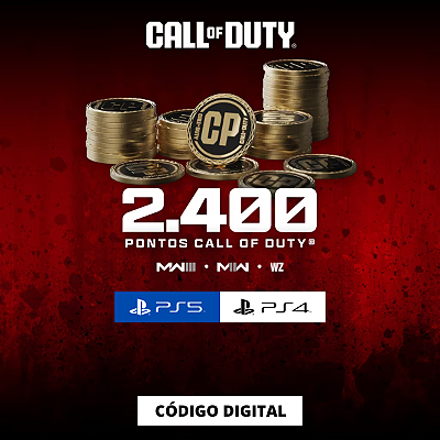 2.400 Points Call of Duty Modern Warfare III II ou do Warzone PS4 e PS5 - Código Digital