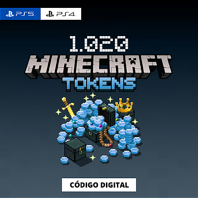 Minecraft Legends Pacote de 1.020 Tokens PS4 e PS5 - Código Digital
