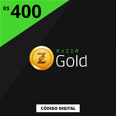 Gift Card Razer Gold 400 Reais Brasil - Código Digital