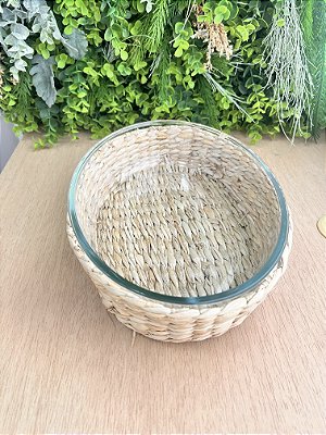 Travessa Oval Grande com Sisal