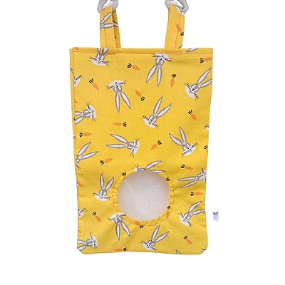 Saco Porta-Feno para Coelhos e Porquinho da Índia - Estampa Pernalonga