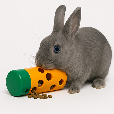Brinquedo de Tubo Interativo para Coelhos - 1un