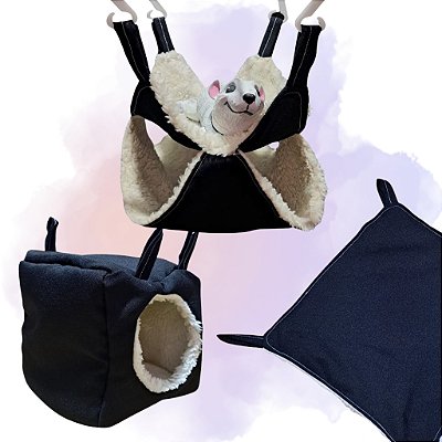 Kit 3 peças de Rede para Rato Twister - Cores Sólidas