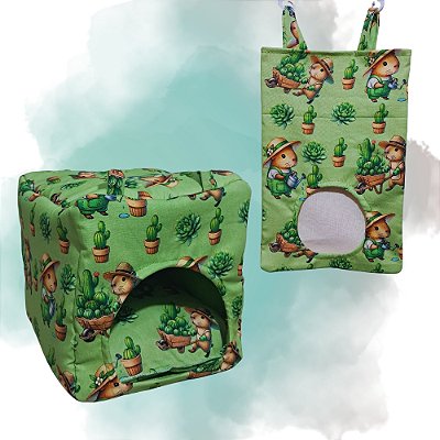 Kit Toca + Porta Feno para Porquinho da Índia