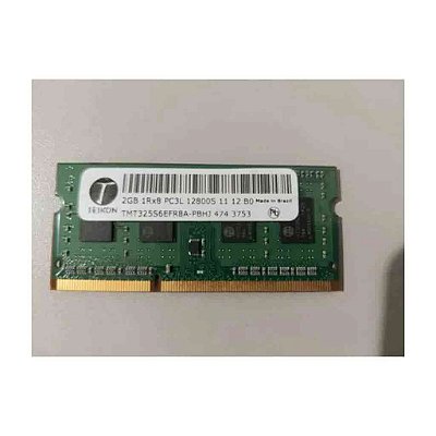 MEMORIA NOTEBOOK 2GB DDR3 1600MHZ TMT425S6CFR6A-PBHJ LOW VOLTAGE 1,35V TEIKON