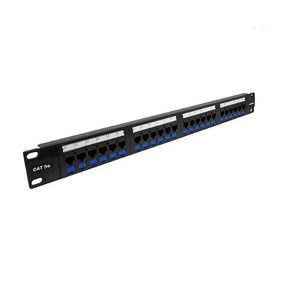 PATCH PANEL 24P 1U 19P 10/100 CAT5E 568AB 35030152 MULTILAN PRETO FURUKAWA