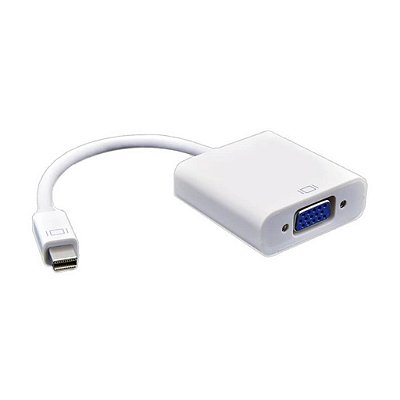 ADAPTADOR MINI DISPLAY-PORT MACHO P/ VGA FEMEA 5043 BRANCO SHINKA