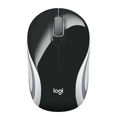 MOUSE SEM FIO M187 MINI 910-005459 PRETO/BRANCO LOGITECH