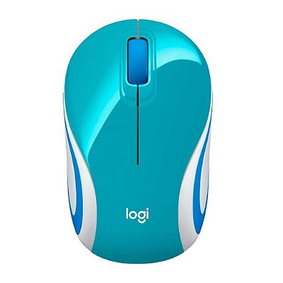 MOUSE SEM FIO M187 MINI 910-005363 VERDE AZULADO LOGITECH