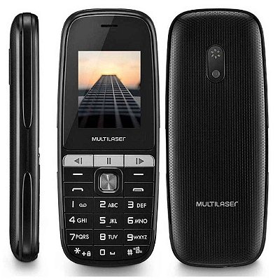 CELULAR UP PLAY DUAL CHIP MP3 COM CAMERA P9076 PRETO MULTILASER.