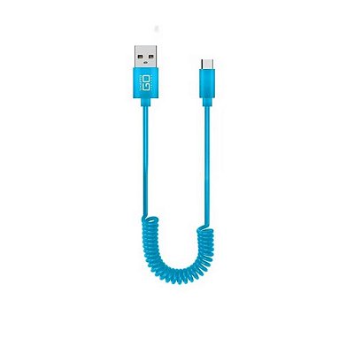 CABO USB SMARTOGO ESPIRAL WI356 1.2M TIPO-C COLORIDO MULTILASER