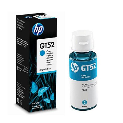 REFIL DE TINTA GT52 M0H54AL 70ML CIANO HP