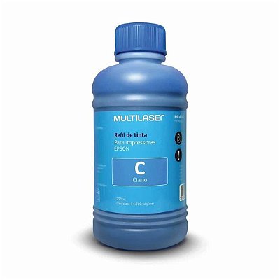 REFIL DE TINTA EPSON 250ML RF014 CIANO MULTILASER