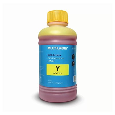 REFIL DE TINTA EPSON 250ML RF016 AMARELO MULTILASER