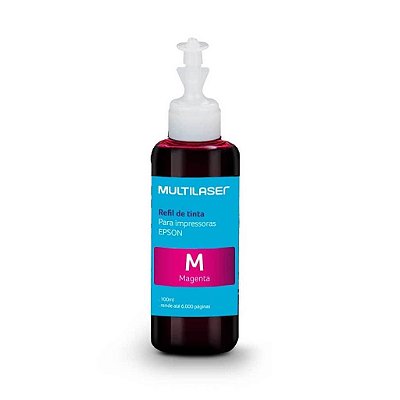 REFIL DE TINTA EPSON 100ML RF007 MAGENTA MULTILASER