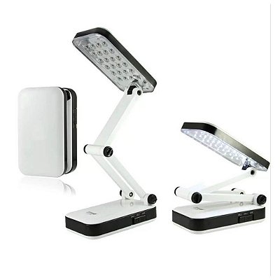 LUMINARIA DE MESA 24*LED DOBRAVEL RECARREGAVEL XZ-666 XZHANG