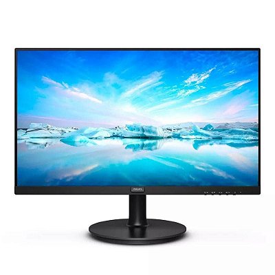 MONITOR LED 21,5 221V8L FULL-HD WVA/HDMI/VESA PRETO PHILIPS