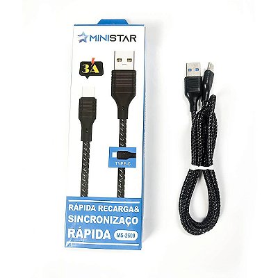 CABO USB C 2.0 1M 3A MS-2600 MINISTAR