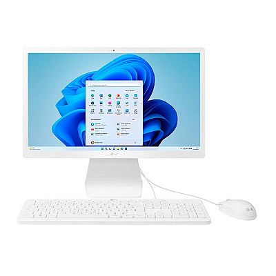 ALL IN ONE 21.5P FULL HD IPS WIFI + BLUETOOTH CELERON N4100 4GB 500GB WIN10 22V280 BRANCO LG