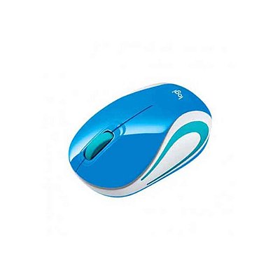 MOUSE SEM FIO M187 MINI 910-005360 AZUL LOGITECH