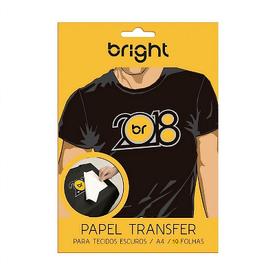 PAPEL TRANSFER ESCURO A4 C/ 10 FOLHAS N122 BRIGHT