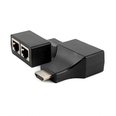 ADAPTADOR EXTENSOR HDMI P/ RJ45 (CAT5/6) E DE ATE 30M KP-AD100 KNUP