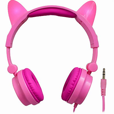 HEADPHONE CAT EAR AR31 ROSA K-MEX