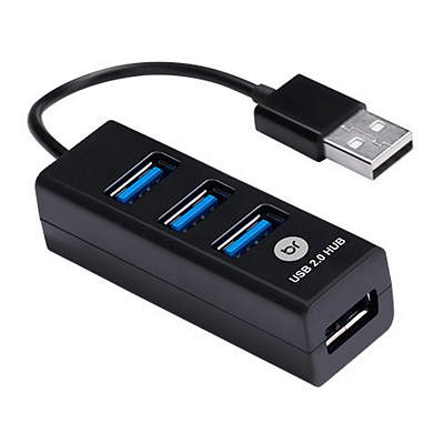 HUB USB 4P 0059 PRETO BRIGHT