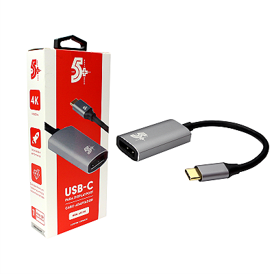 ADAPTADOR USB-C PARA DISPALYPORT FEMEA 18CM 4K ATC-05 018-7456 5+